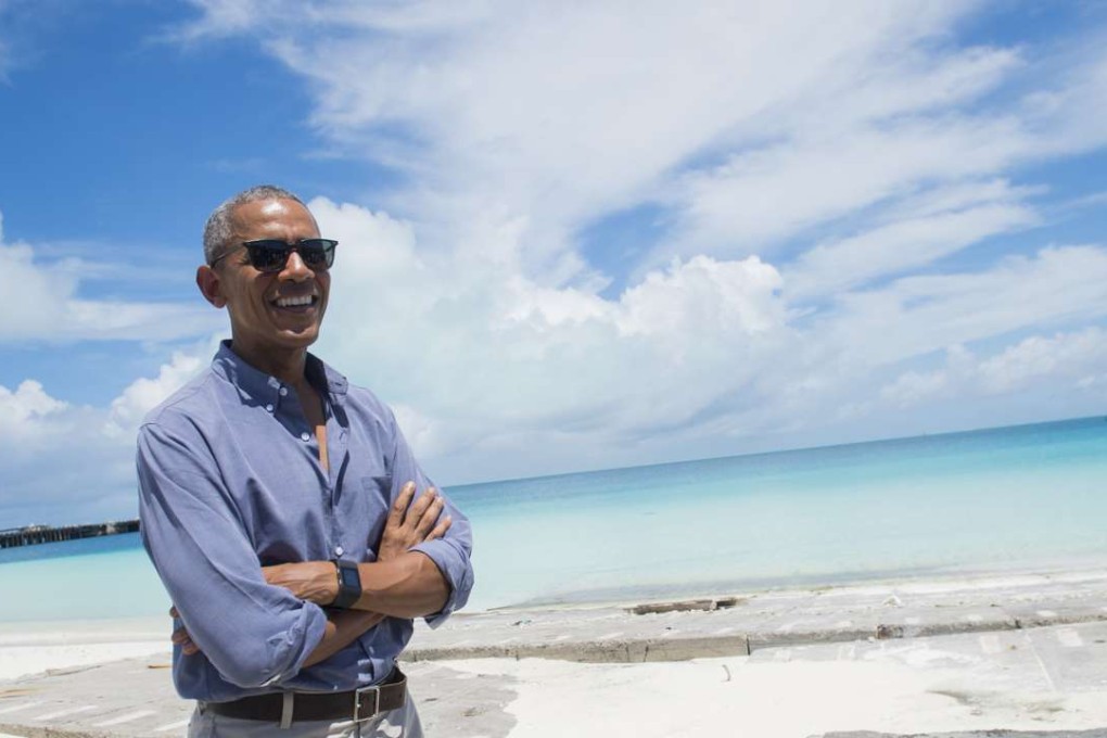 US President Barack Obama tours Midway Atoll in the Pacific Ocean whileon his way to Laos for the East Asia summit. Photo: AFP