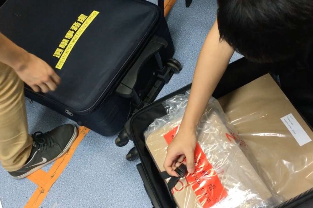 Barnabus Fung rejects criticism about his staff taking ballot papers home. Photo: SCMP Pictures