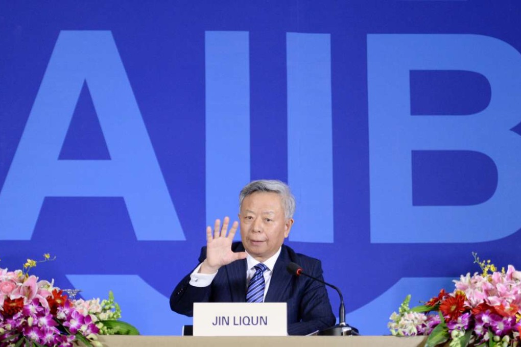Jin Liqun, inaugural president of the Asian Infrastructure Investment Bank, speaking a day after the 57-member bank was launched in January. Photo: Kyodo