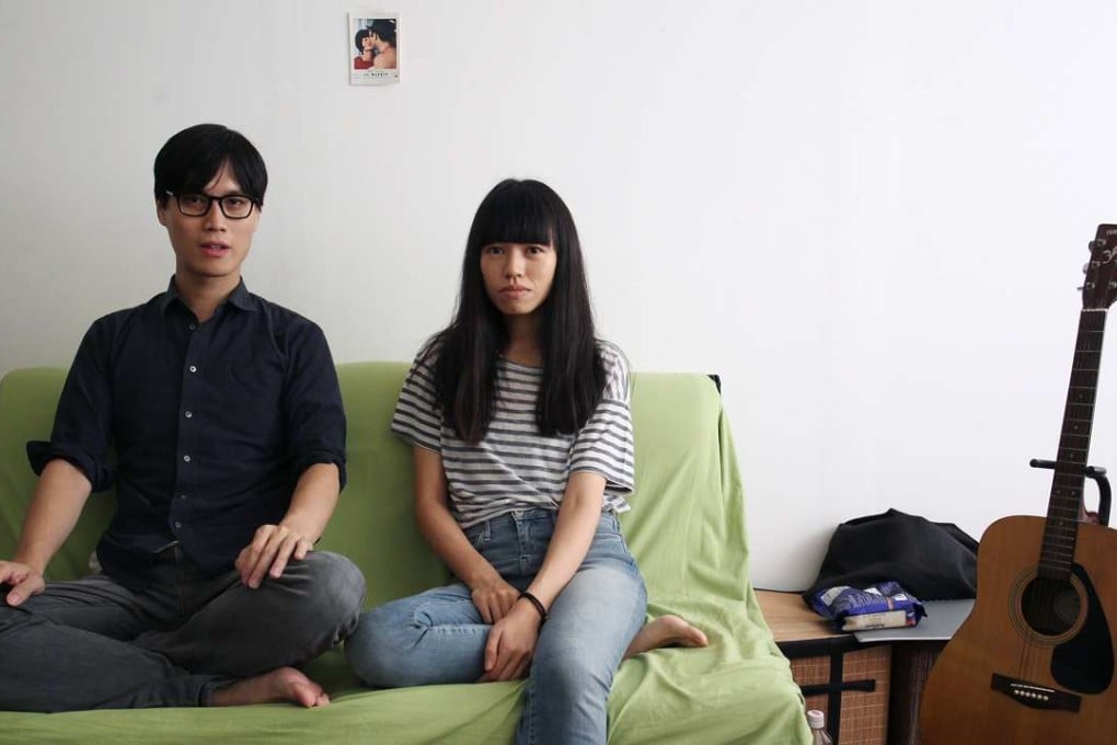 Lam Pang (left) and Nicole Au, aka My Little Airport, at their To Kwa Wan studio. Photo: Dickson Lee