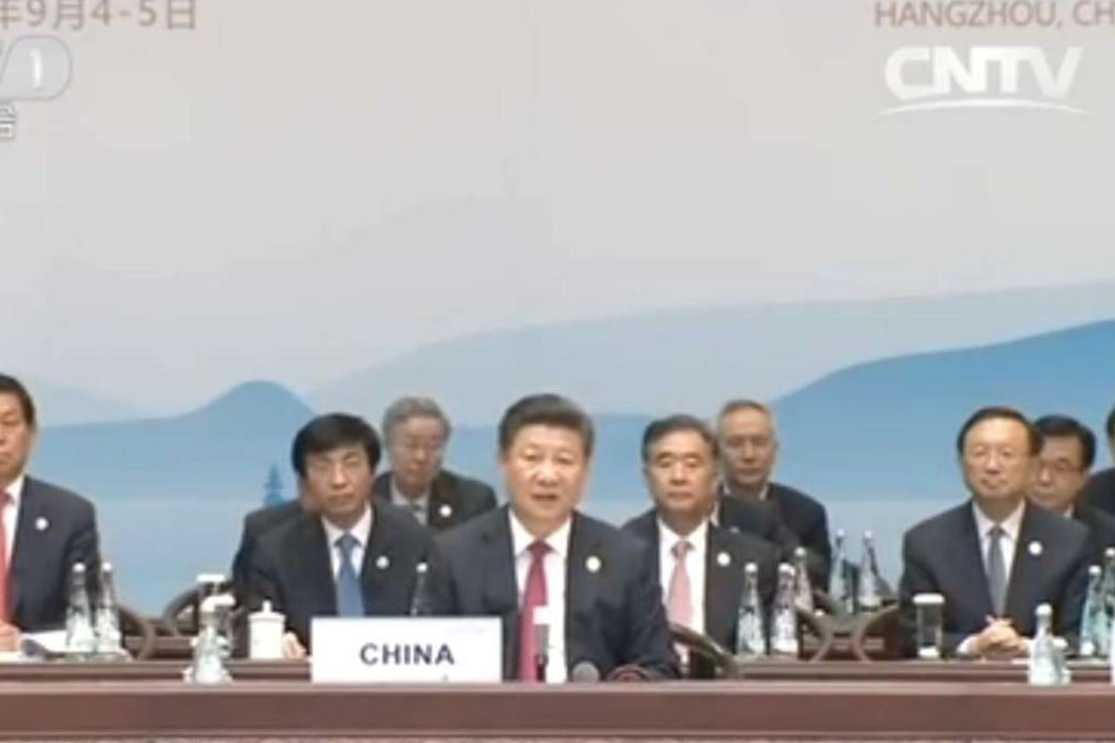 The men behind China's President Xi Jinping. Photo: SCMP Pictures