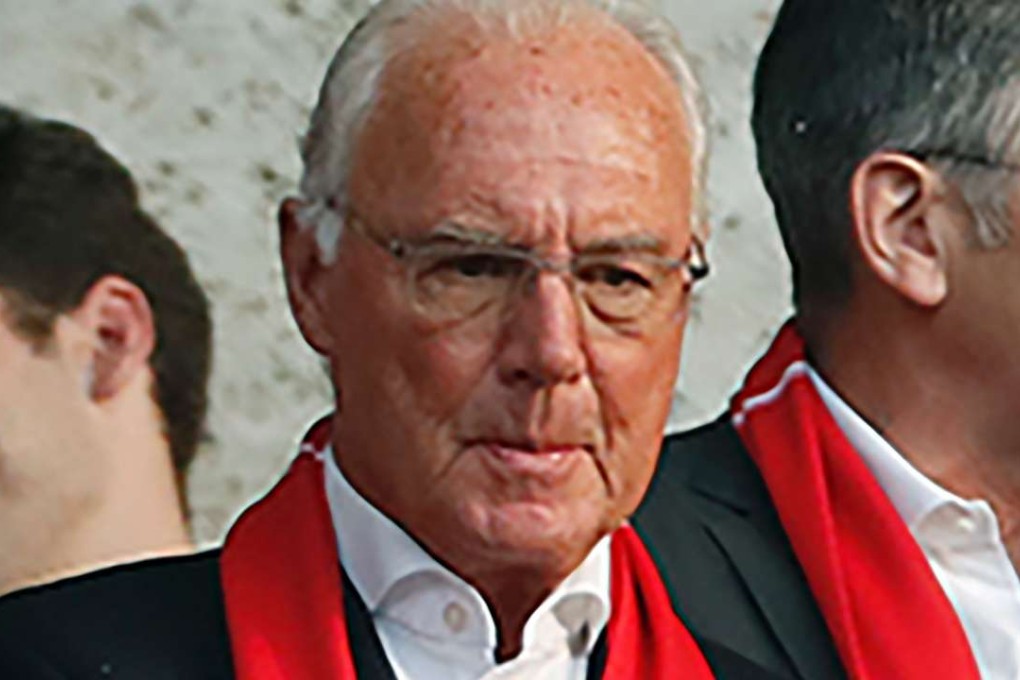 Franz Beckenbauer pictured in May as honorary president of Bayern Munich at the German Cup final between Bayern and Borussia Dortmund in Berlin. Beckenbauer had heart surgery at the weekend. Photo: AFP