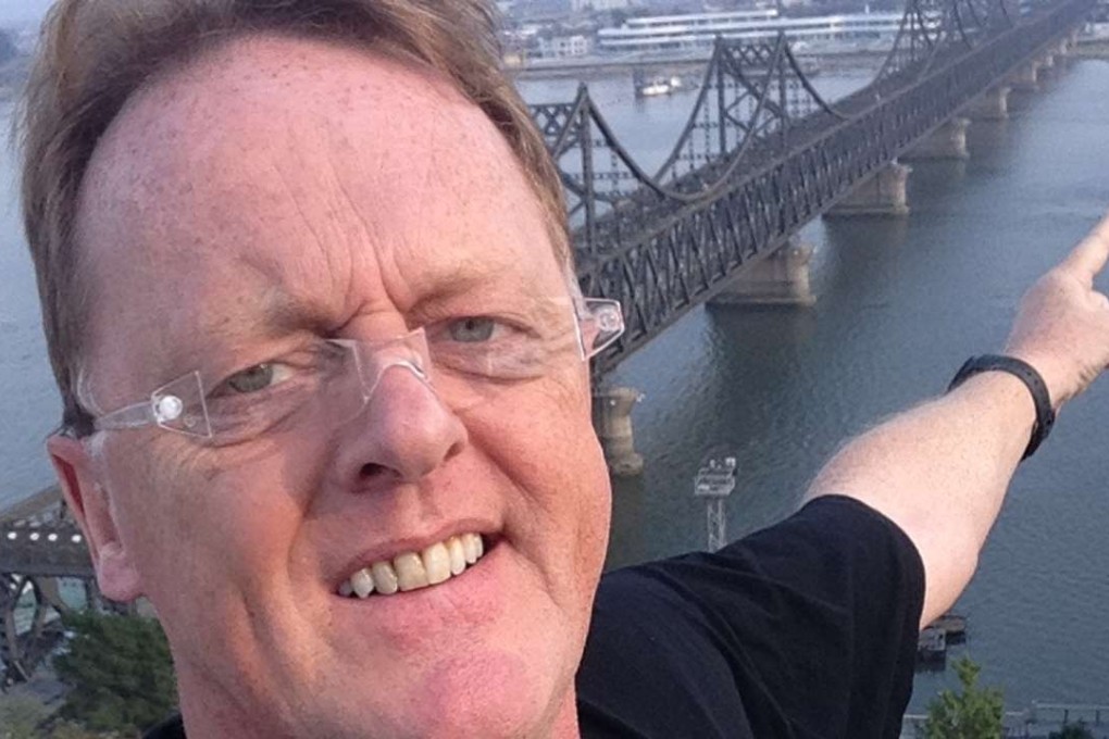 Rob McBride at the Yalu River on the Sino-North Korean border. Photo: SCMP Pictures