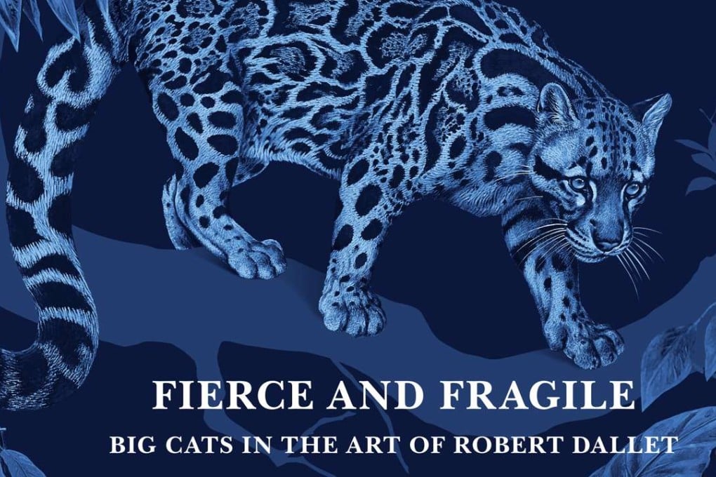 The cover of the book of Robert Dallet big cat art published to accompany an exhibition of his paintings and sketches now on display in Hong Kong. Photo: Courtesy of Robert Dallet