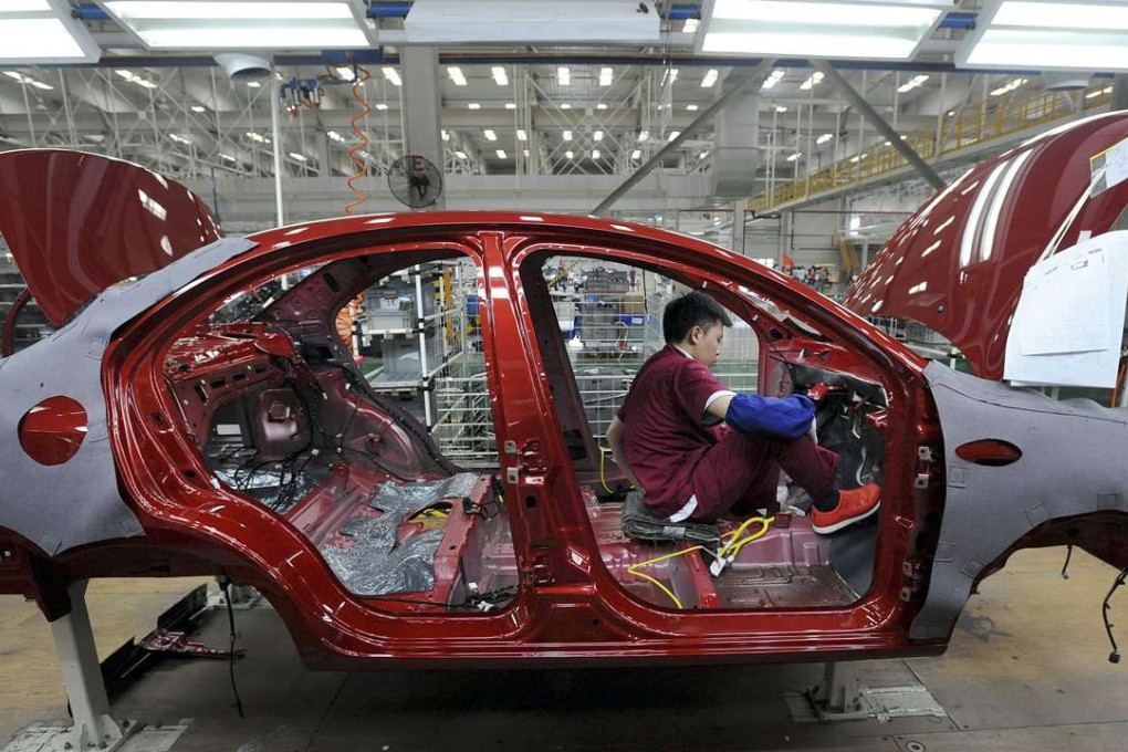 Jianghuai’s car assembly in Hefei city of Anhui province, where Volkswagen may assemble its electric vehicles. Photo: Reuters
