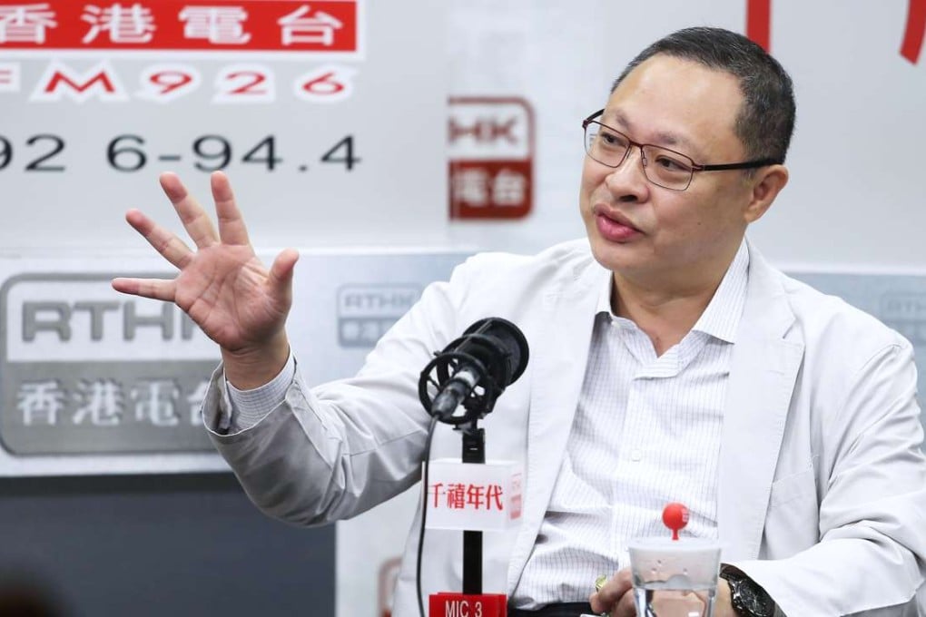 Benny Tai Yiu-ting speaking on RTHK radio. Photo: K. Y. Cheng
