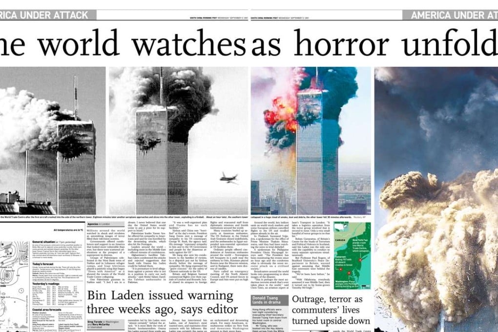 The South China Morning Post, dated September 12, 2001.