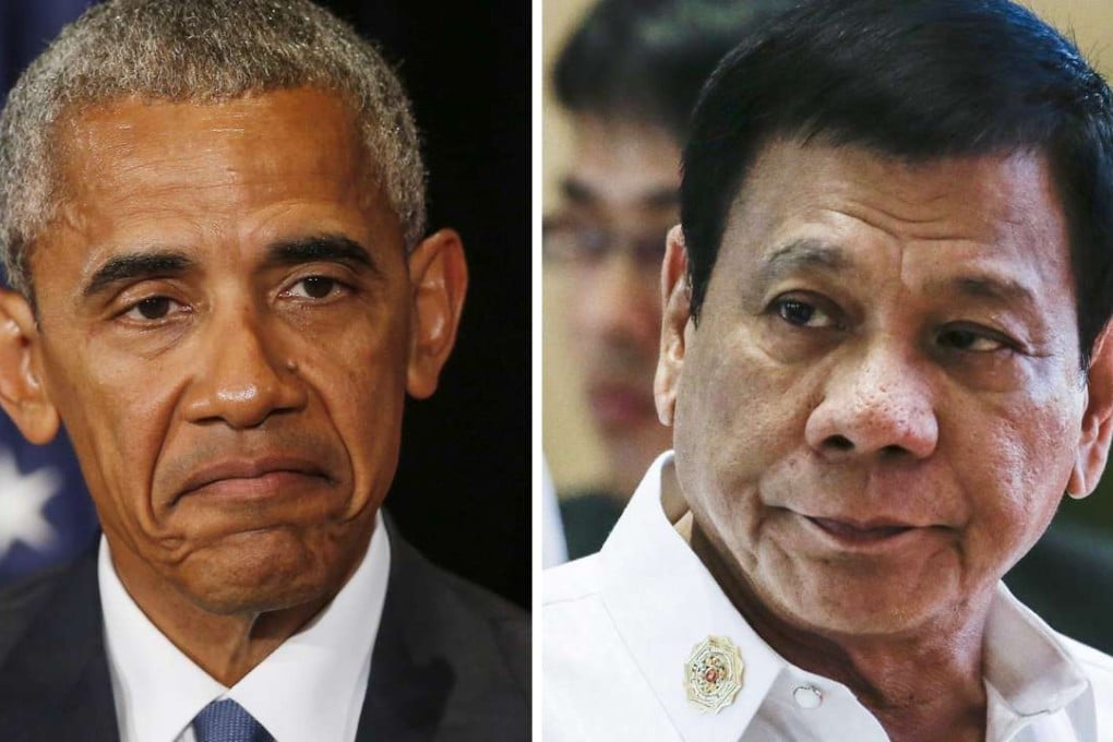 A combined photo shows US president Barack Obama and Philippines president Rodrigo Duterte. Photos: EPA