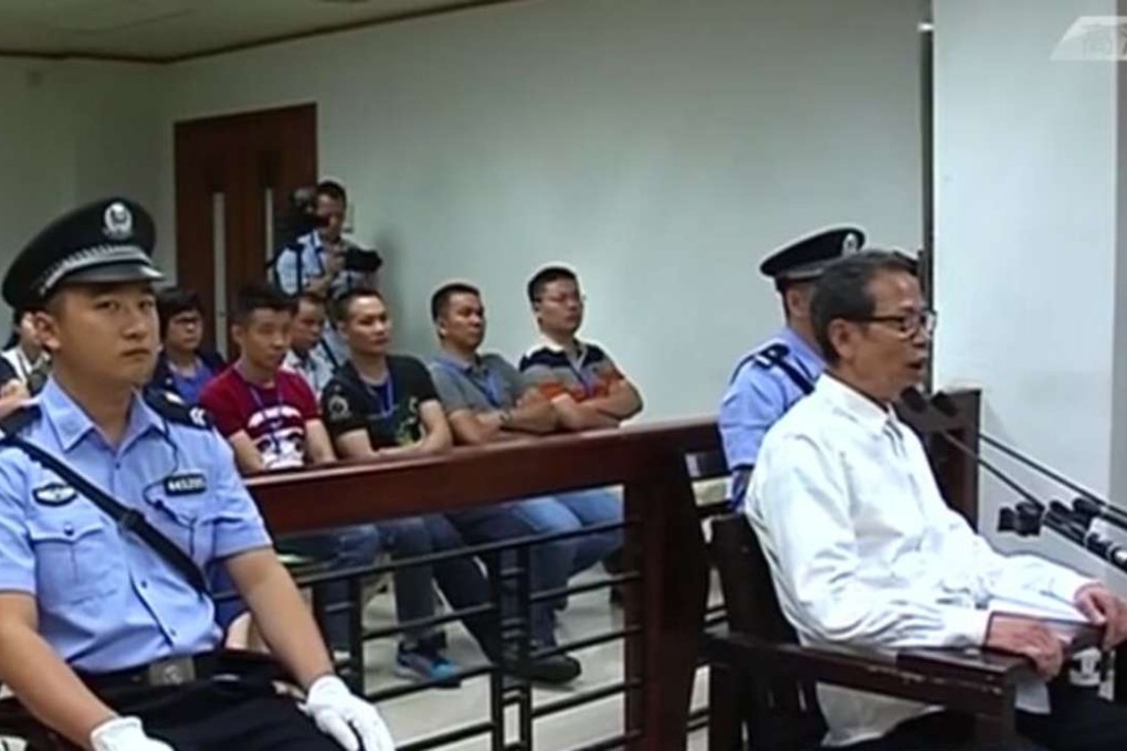 Lin Zuluan goes on trial in Foshan, Guangdong province, on Thursday. Photo: SCMP Pictures