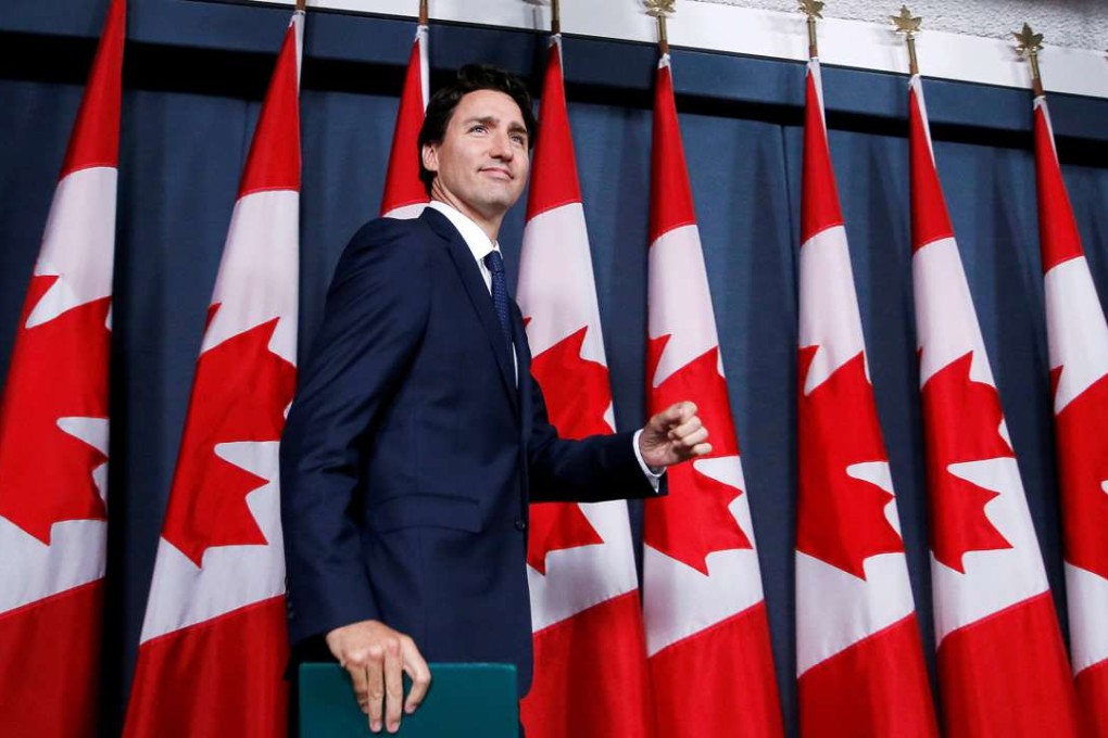 Canada's Prime Minister Justin Trudeau arrives at a news conference in Ottawa, Ontario, Canada. Photo: Reuters