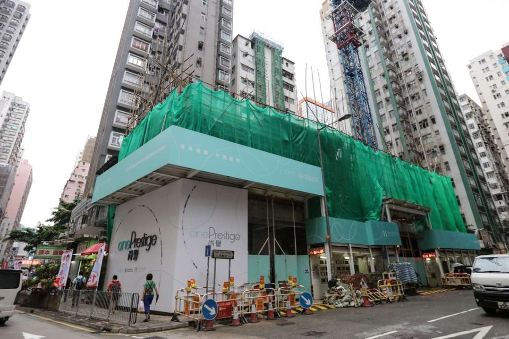Exterior view of the One Prestige site in North Point. Photo: Felix Wong