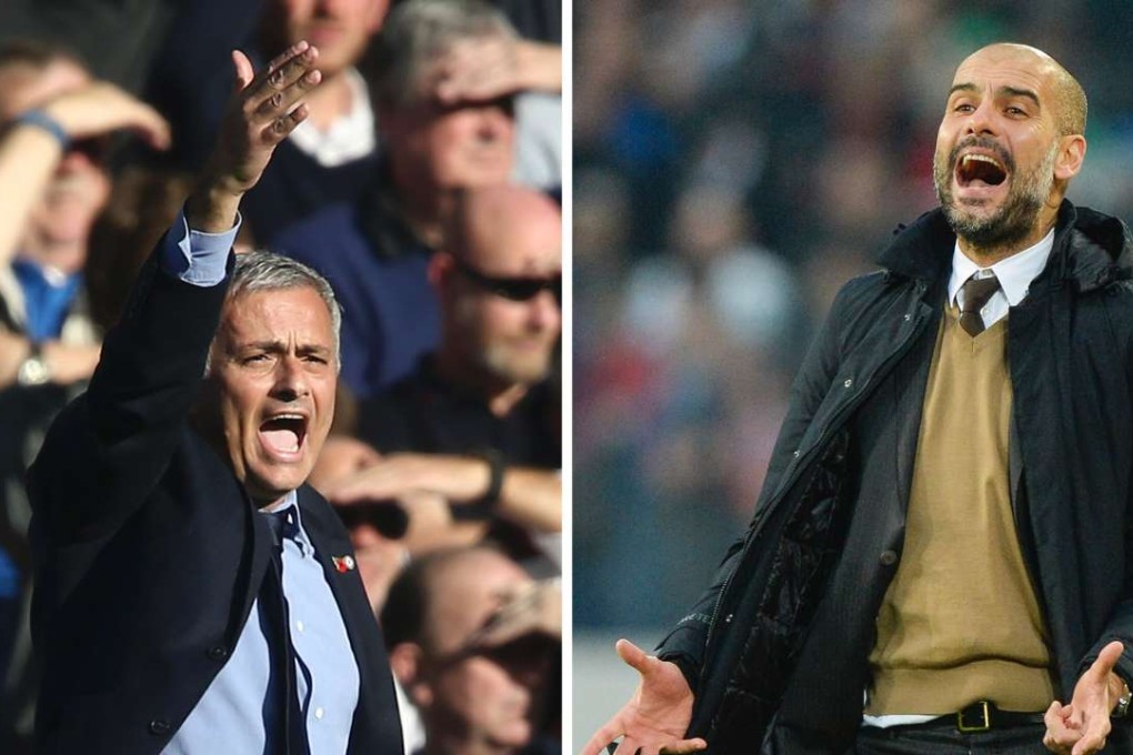 Jose Mourinho (left) and Pep Guardiola. Photo: AFP