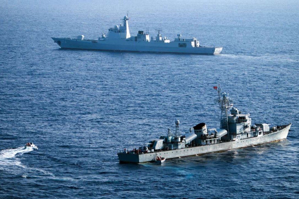 China’s South Sea Fleet takes part in a drill in the Paracel Islands in the South China Sea. Photo: AFP