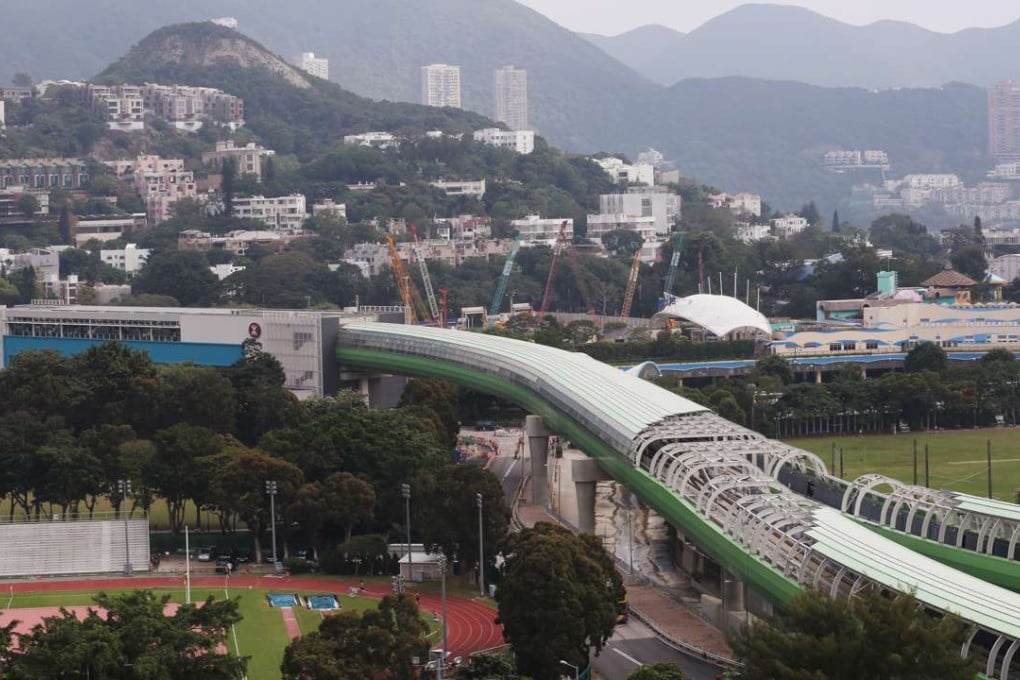 The South Island Line (East), still under construction, at Ocean Park Station. Photo: SCMP Pictures