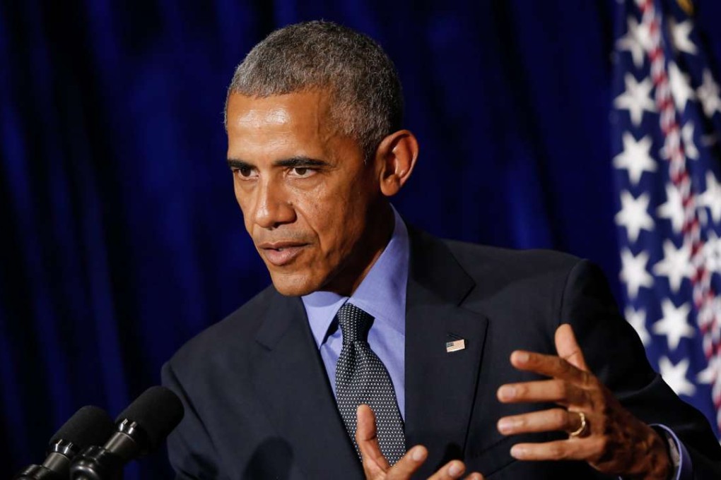 US President Barack Obama speaks during a press conference at the landmark Mekong Riverside Hotel in Vientiane, Laos. Photo: EPA