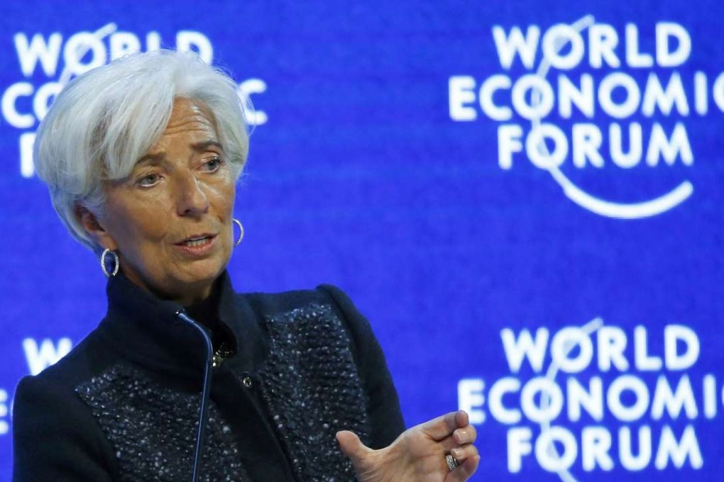 Christine Lagarde, managing director of the International Monetary Fund attends the session "The Global Economic Outlook" during the annual meeting of the World Economic Forum in Davos, Switzerland on January 23, 2016. Photo: Reuters