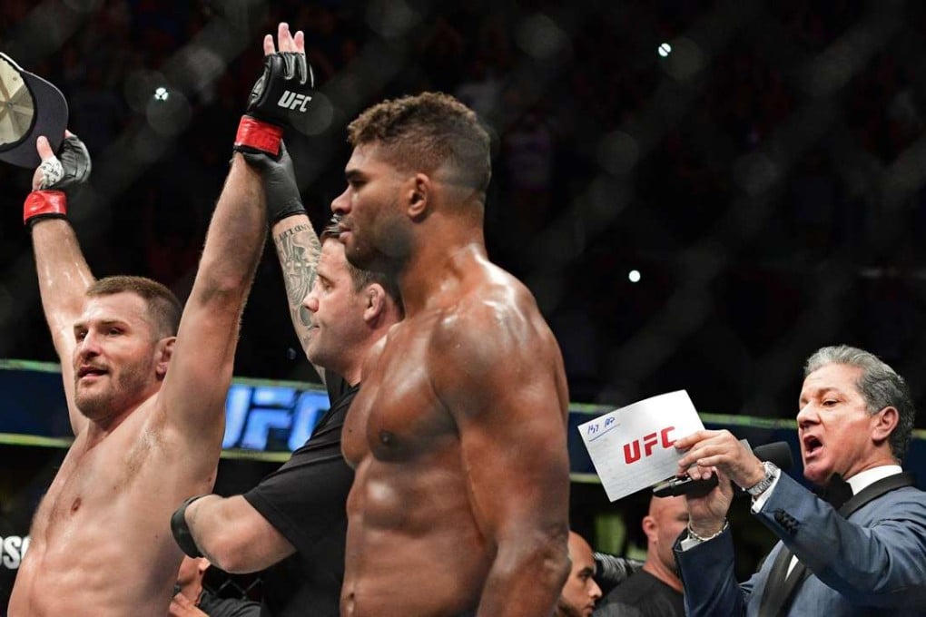Stipe Miocic beat Alistair Overeem. Photos: AP