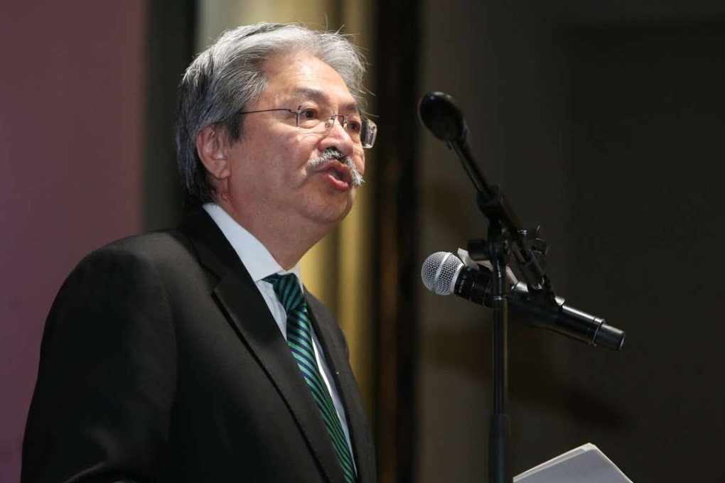Financial Secretary John Tsang attends CUHK Business School Conference on China Business in the Global Economy. 09SEP16 SCMP / suggested that Moody’s learn about Hong Kong “in depth” before jumping to conclusions. Photo: Dickson Lee
