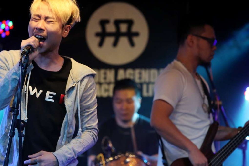 Indie band Chui Ball Tong from Guangzhou performs at Hidden Agenda. Photo: Bruce Yan