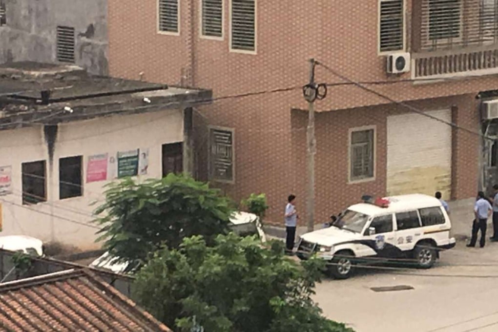 Police continue to search for five suspects following the violence in Wukan in Guangdong province on Tuesday. Photo: SCMP Pictures