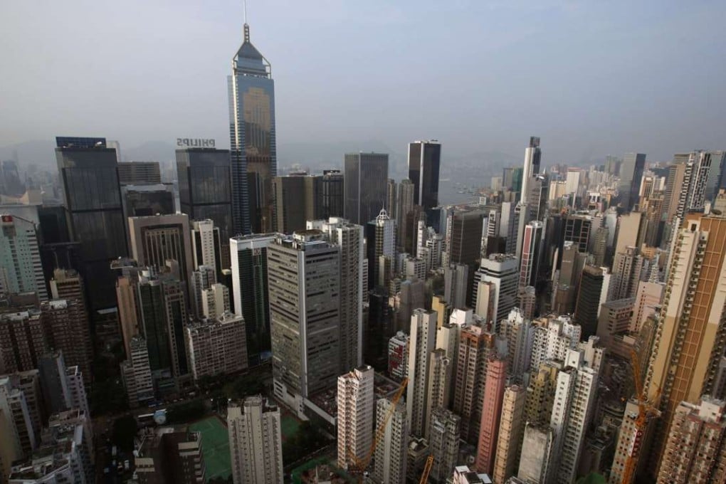 High rise residential and commercial buildings are seen on Hong Kong island. Photo: Reuters