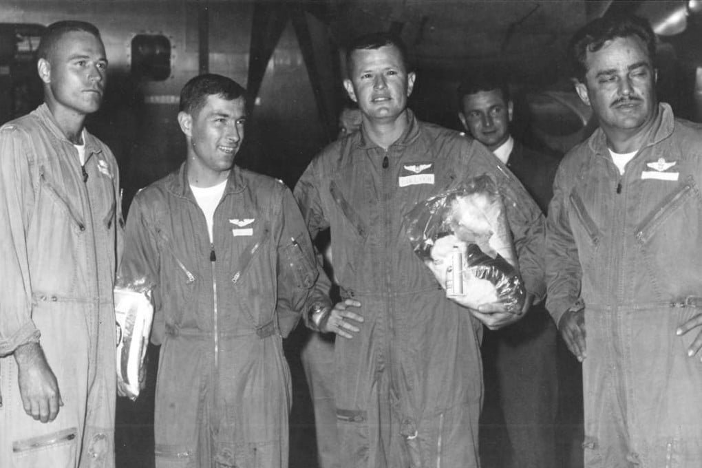 The four survivors of the US Air Force’s B-52 plane crash into the South China Sea during the Vietnam war were (from left) lieutenants James Erbes, Don Harten and Jay Collier and lieutenant colonel Chuck Andermann.