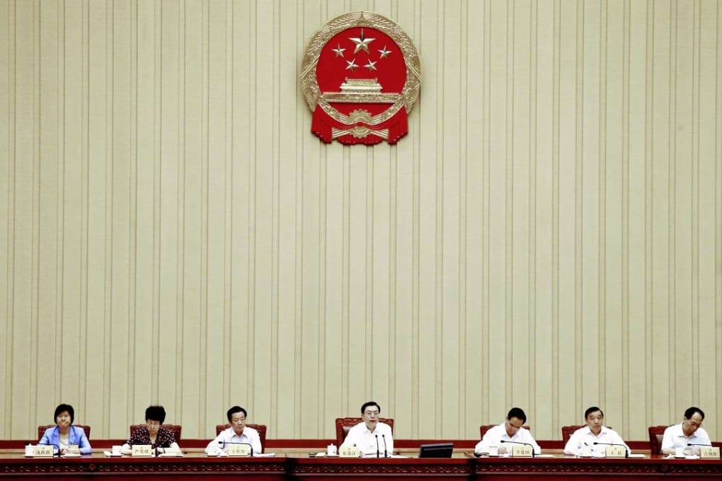 The National People’s Congress Standing Committee meets in Beijing earlier this month. Photo: Xinhua