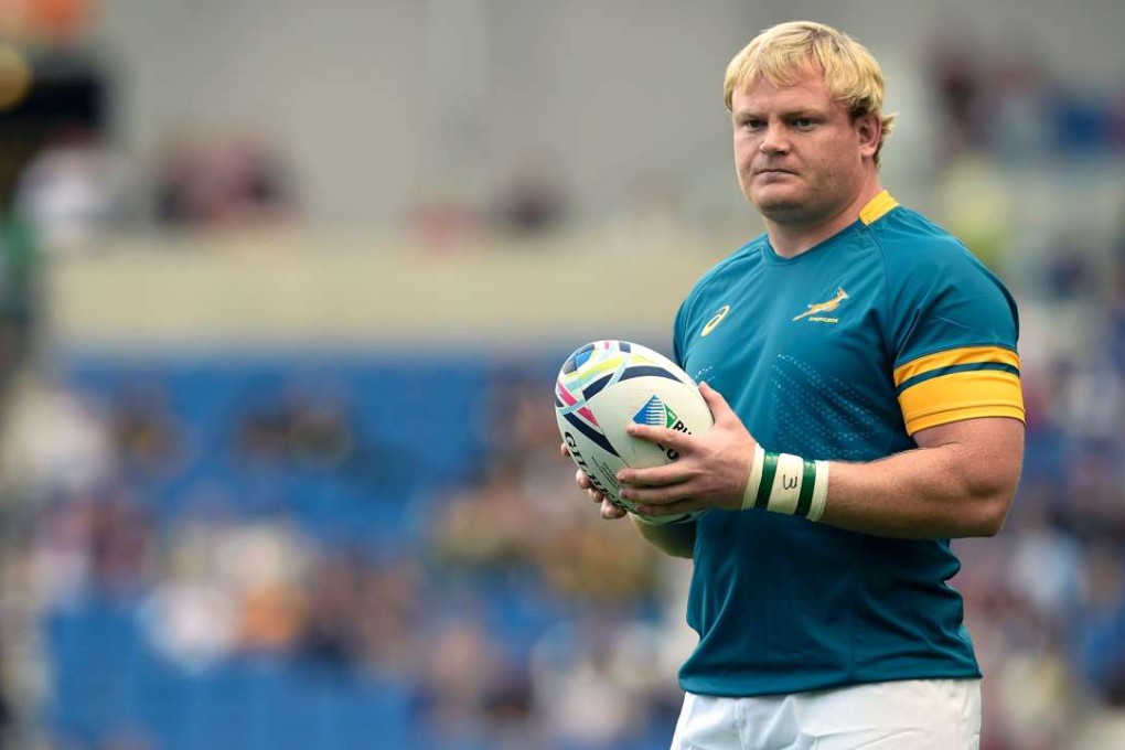 South Africa hooker Adriaan Strauss at the 2015 Rugby World Cup. Photo: AFP