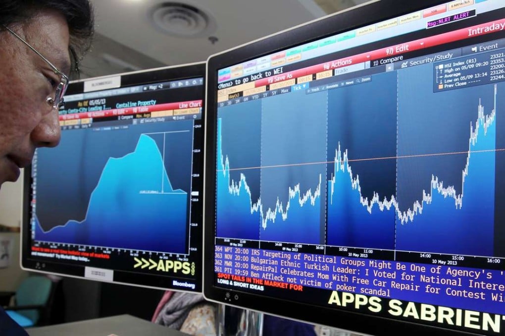 A staff member uses a Bloomberg workstation in a South China Morning Post office. Photo: SCMP Pictures