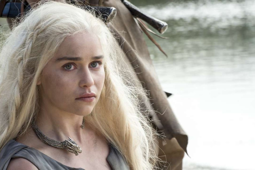 Emilia Clarke in Game of Thrones. She has been nominated for an Emmy for supporting actress.