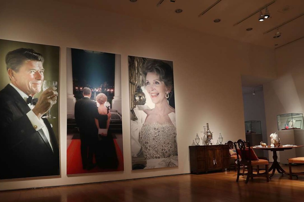 Many personal items of the first couple are to be auctioned including "Hollywood Regency"style furniture and light fixtures, decorative works, handbags and a porcelain stamped with the presidential seal. Photo: AFP