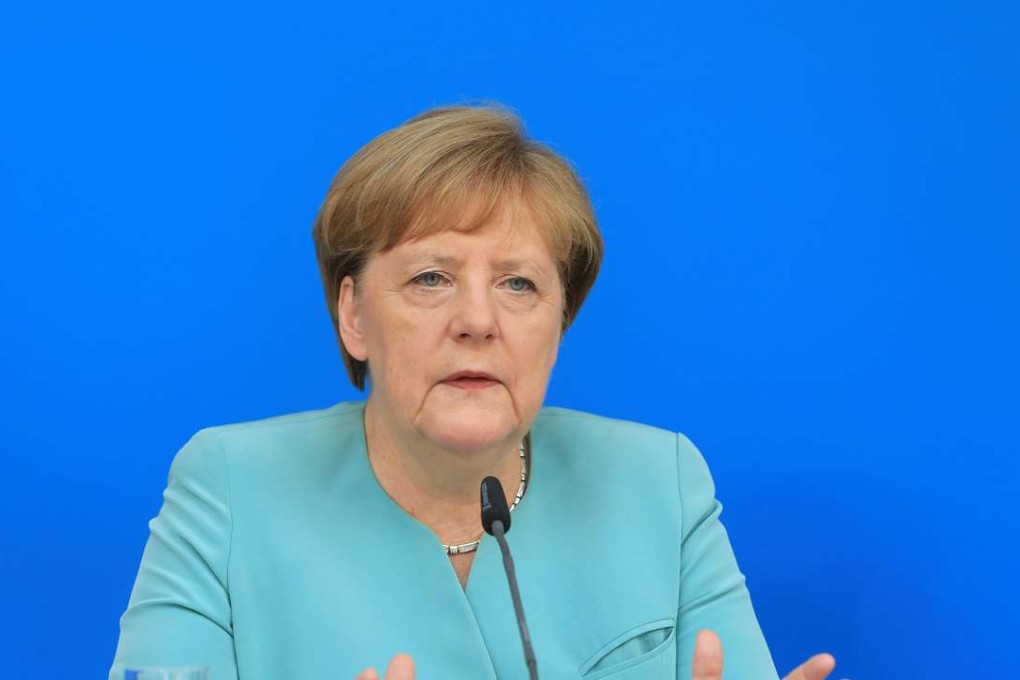 German chancellor Angela Merkel faces another test of her policy on migration tomorrow in elections in Berlin. Photo: Bloomberg