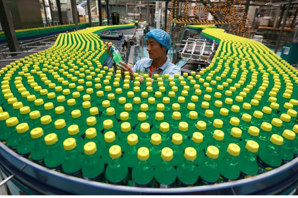 A bottling plant in Luohe, Henan province, last month. Last week, China announced industrial output grew 6.3 per cent in August. Photo: Reuters