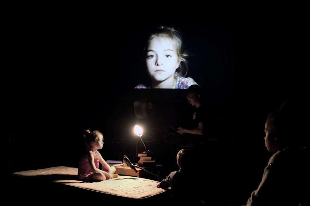 Eight-year-old actress Rachel Dedain plays a sexual assault victim in a scene from Five Easy Pieces, performed as part of the recent Singapore International Arts Festival.