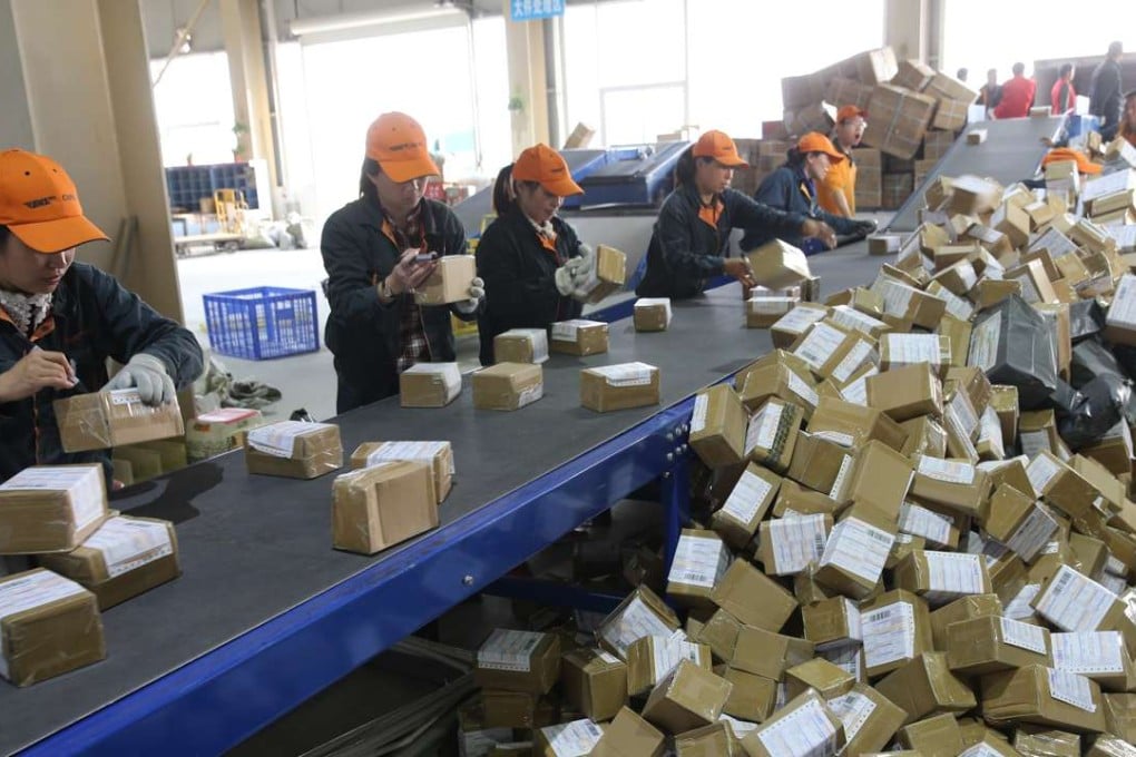 The Singles Day every November 11, which has become China’s busiest day for online commercial transactions, may expand by 30 per cent this year to 600 million transactions. Photo: Xinhua