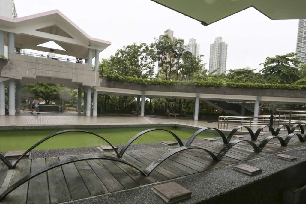 Hostile architecture in Tung Chau Street Park, Sham Shui Po. Photos: Jonathan Wong