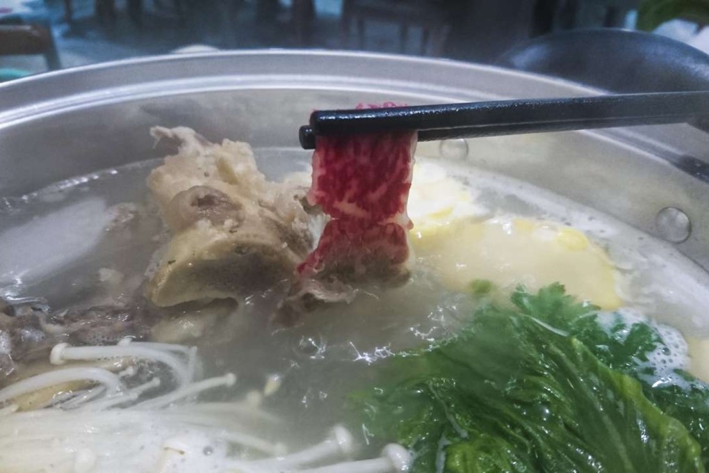 Sliced beef at 616 Beef Hotpot in Tai Po. Photos: Elaine Yau