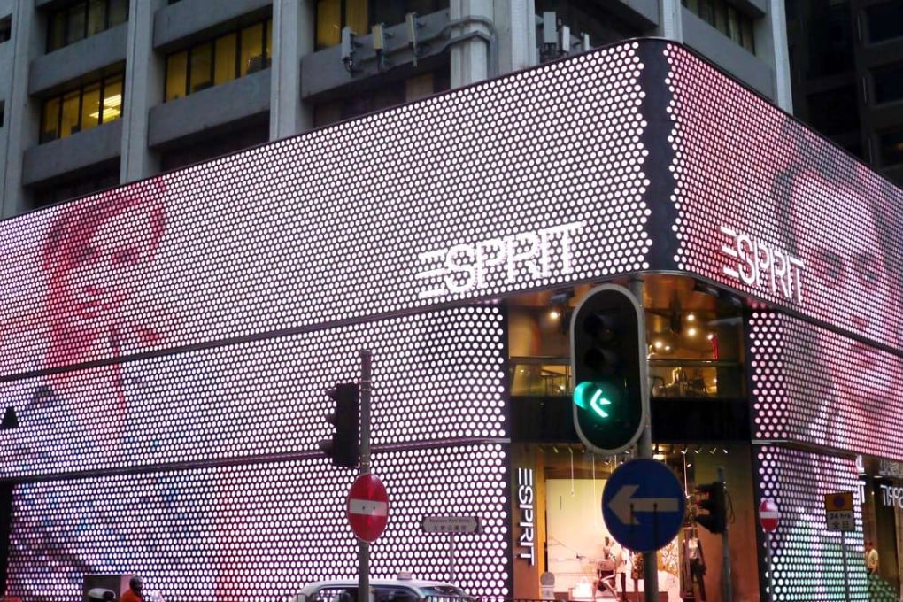An Esprit retail shop in Tsim Sha Tsui on May 10, 2013. Photo: Evangeline Lam