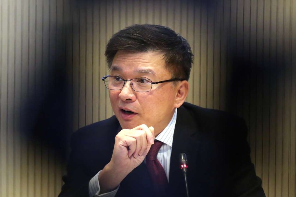 Hong Kong Secretary for Financial Services and the Treasury Chan Ka-keung insists the city is not behind on fintech. Photo: Edward Wong