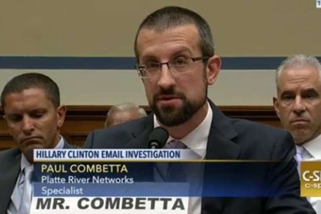 Paul Combetta, a computer specialist with Platte River Networks, used to work for Hillary Clinton. Photo: C-Span