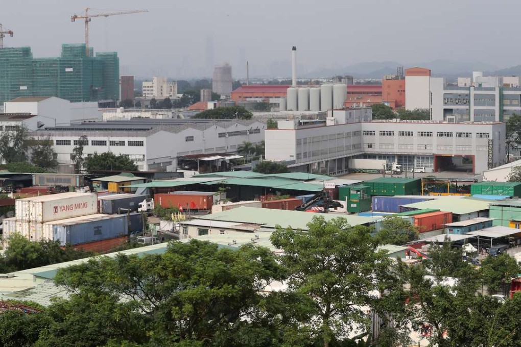 A public housing project proposed for a 3.8-hectare brownfield site in Wang Chau in Yuen Long and owned by rural strongman Tsang Shu-wo was taken back by the government after opposition from rural leaders. Photo: Edward Wong