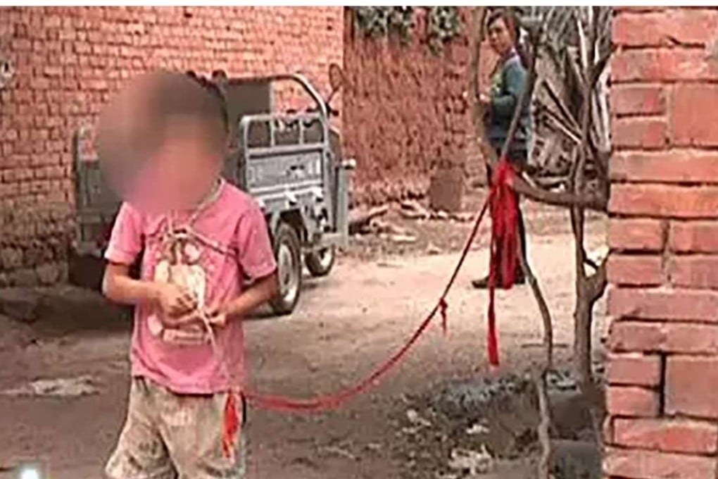 Zhao Ziyi was first tied to a tree outside her grandparents’ Chinese home in 2010. Photo: SCMP Pictures