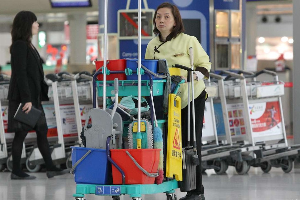 Woman in low-paying jobs such as cleaning tend to experience an even wider wage gap. Photo: K. Y. Cheng