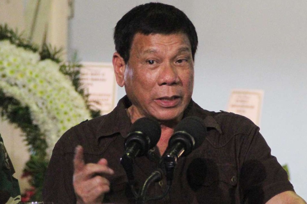Philippine President Rodrigo Duterte. Picture: EPA