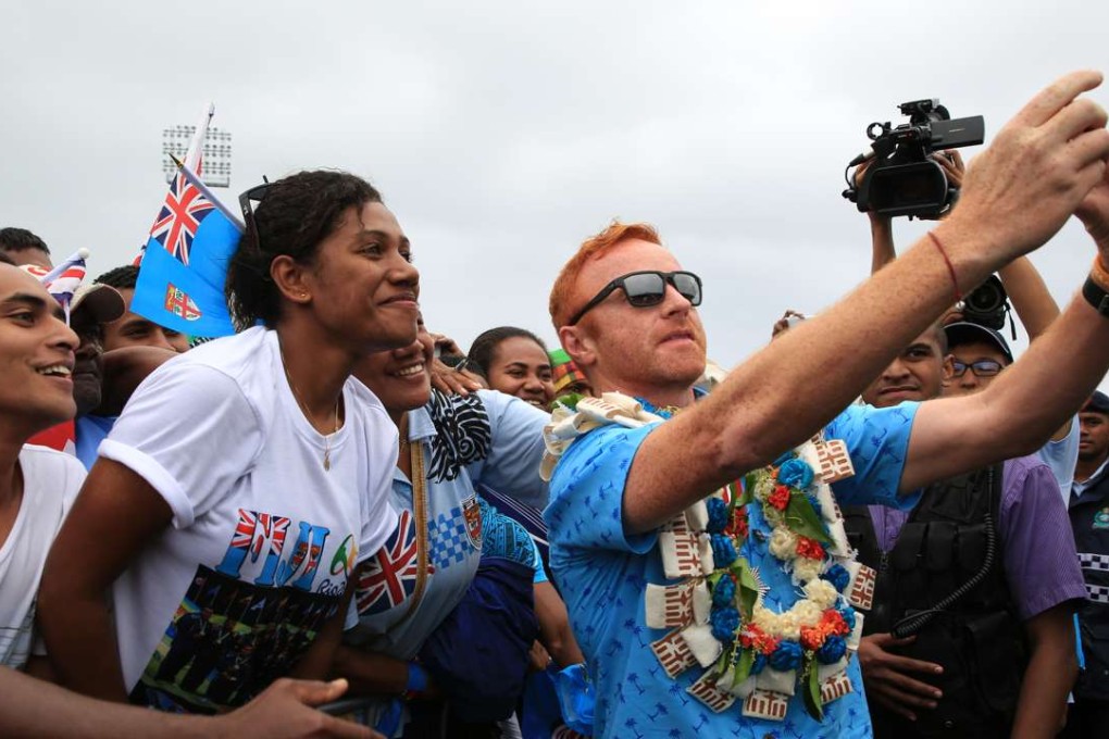 Ben Ryan after returning to Fiji from Rio de Janeiro. Photo: Xinhua