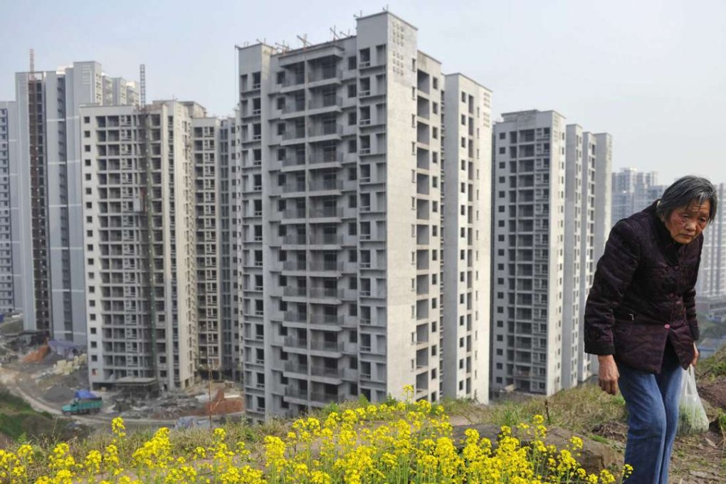 Residential construction in Chongqing. Sunac owns the largest land bank in the city of any mainland listed companies. Photo: Reuters