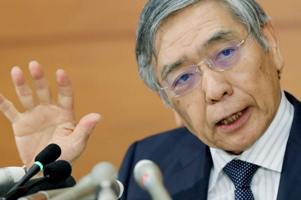 Bank of Japan Governor Haruhiko Kuroda at a post rate-decision press conference in Tokyo on September 21, 2016. Photo: AFP