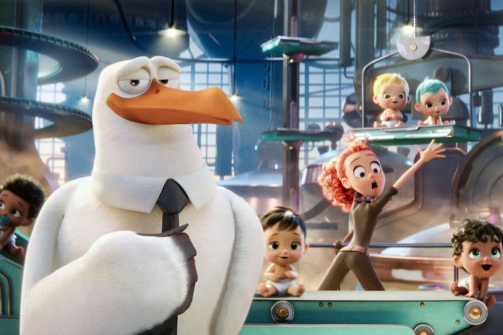 A screen grab from Storks.