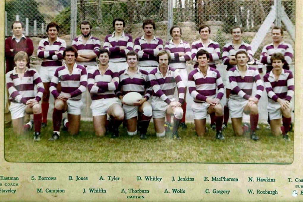 Kowloon’s victorious 1981-82 side, featuring Anthony Wolfe and John Eastman as coach. Photo: SCMP Pictures