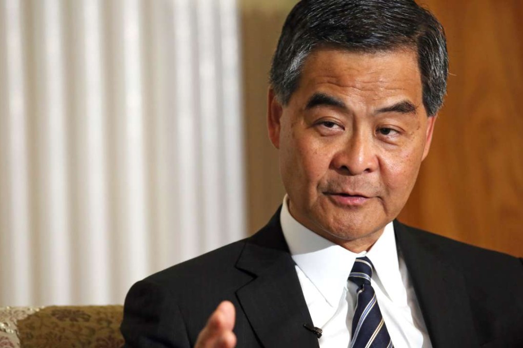 Leung Chun-ying takes a tough line on his housing programme. Photo: Nora Tam